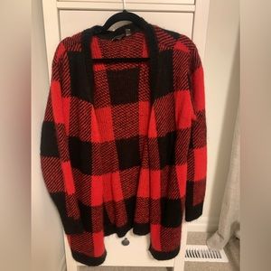Plaid cardigan